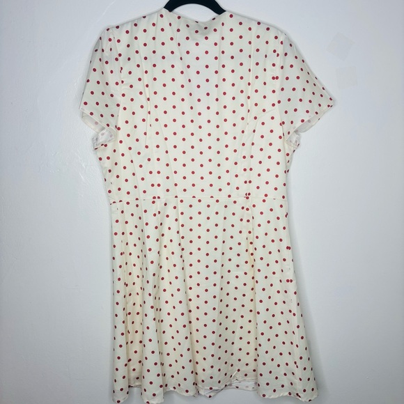 RIHOAS White and Red Polka Dot Midi Dress - Picture 5 of 6